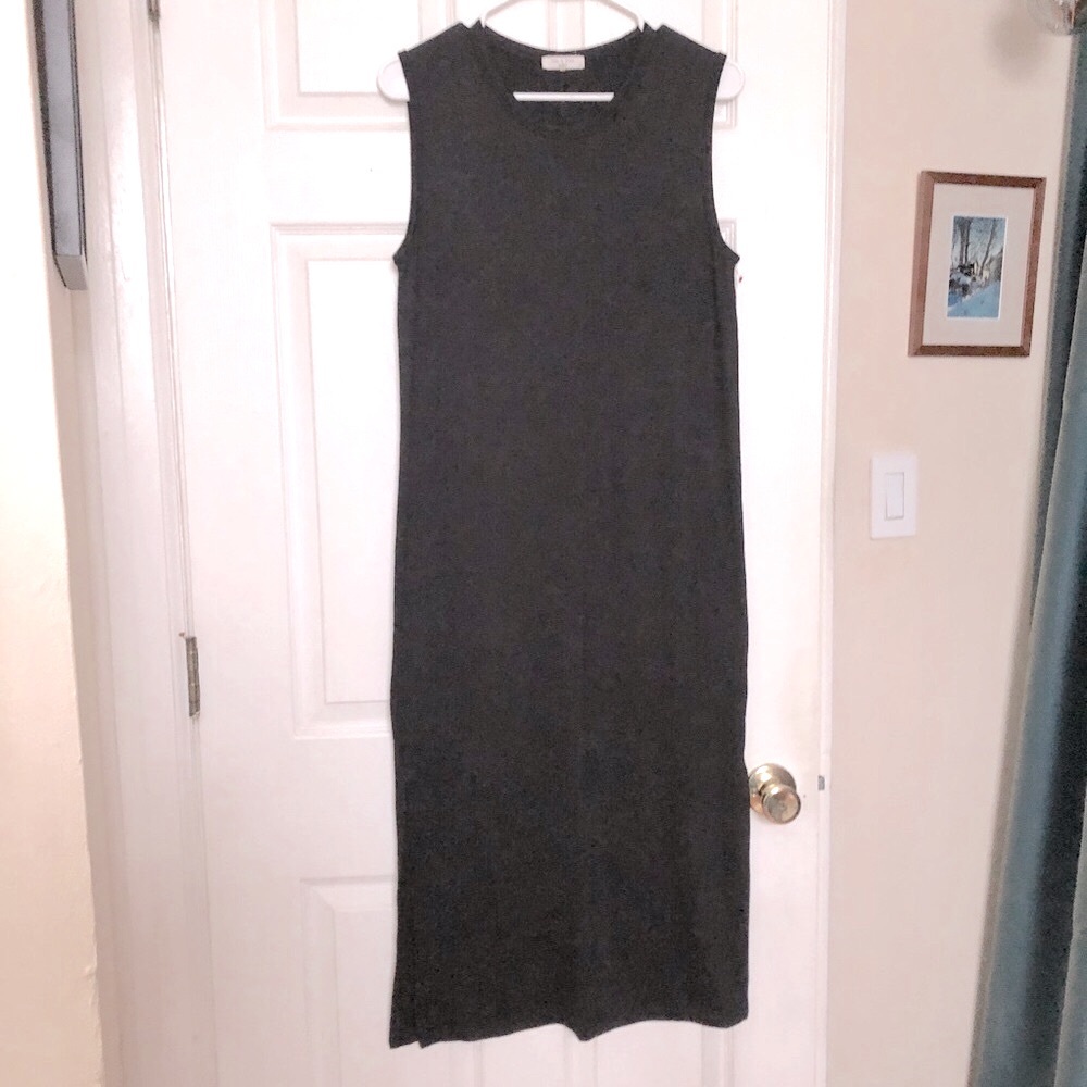 Rag & Bone Long Tank Dress T-shirt side slits sz S